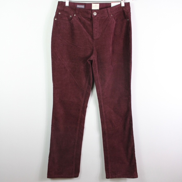 st john's bay straight leg corduroy pants